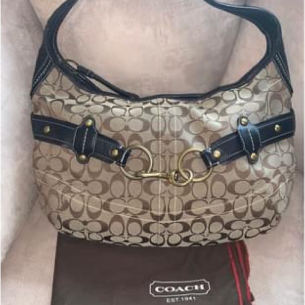 Coach XL Signature Hobo